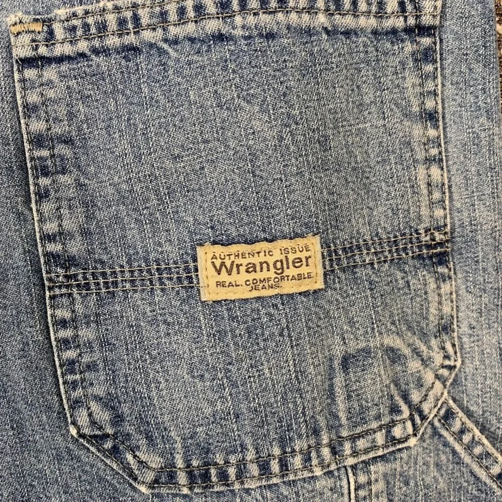 Wrangler Denim Carpenter Blue Jean Shorts Men's 40 Workwear Utility‎